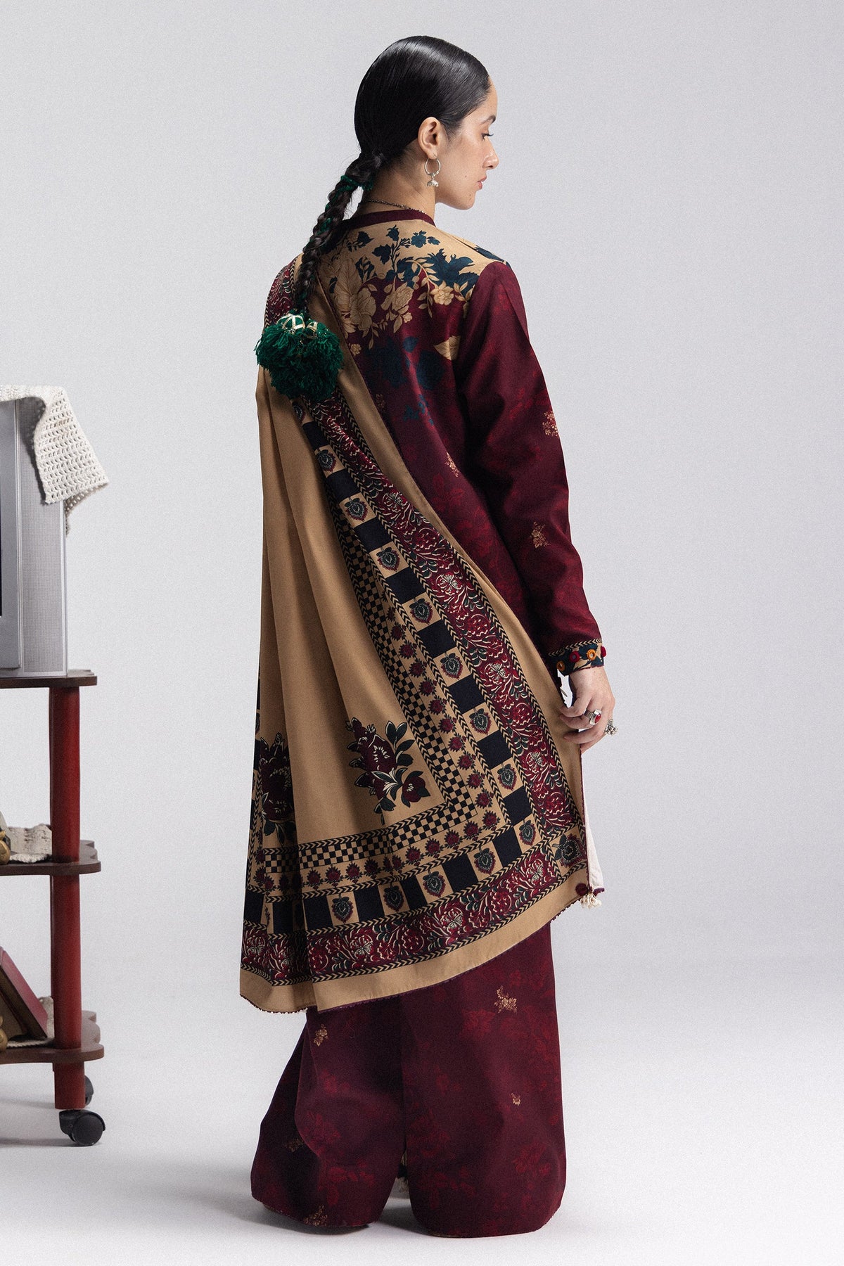 Coco By Zara ShahJahan Digital Printed Khaddar 3Pcs Suit Iris-8A