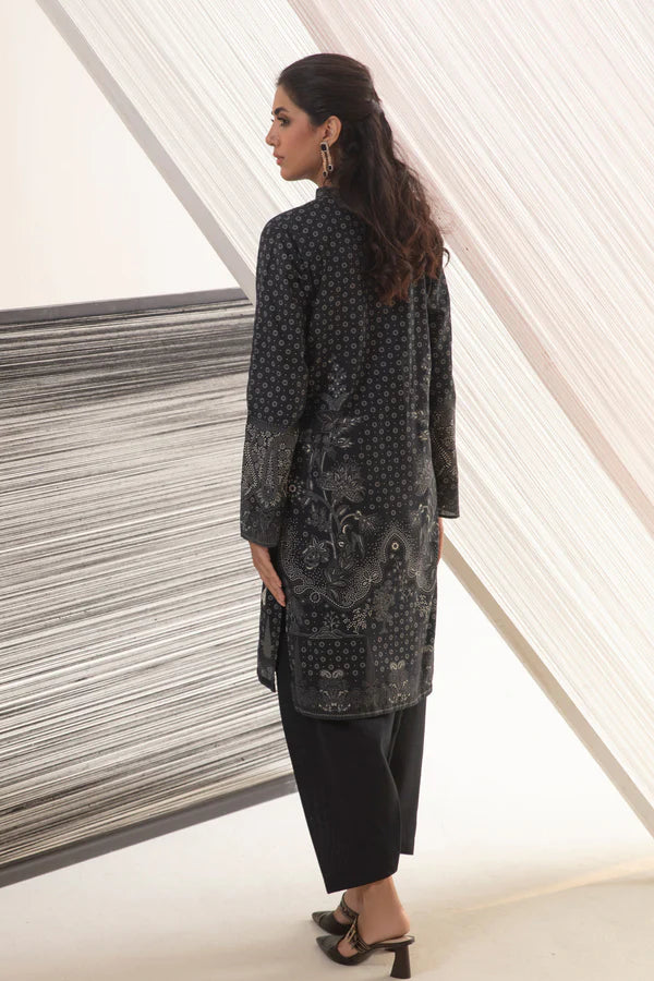 So Kamal Ready-to-Wear Embroidered Khaddar Shirt DPW-3412
