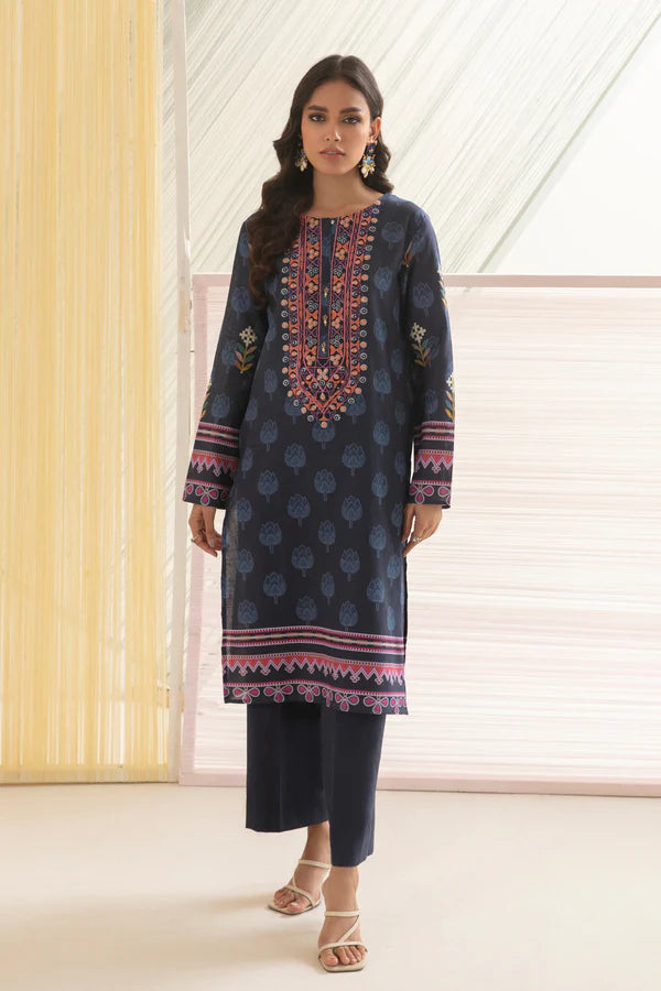 So Kamal Ready-to-Wear Embroidered Khaddar Shirt DPW-3415