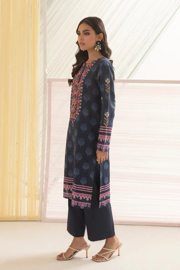 So Kamal Ready-to-Wear Embroidered Khaddar Shirt DPW-3415