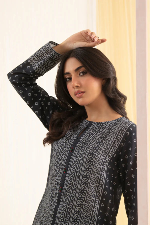 So Kamal Ready-to-Wear Embroidered Khaddar Shirt DPW-3418