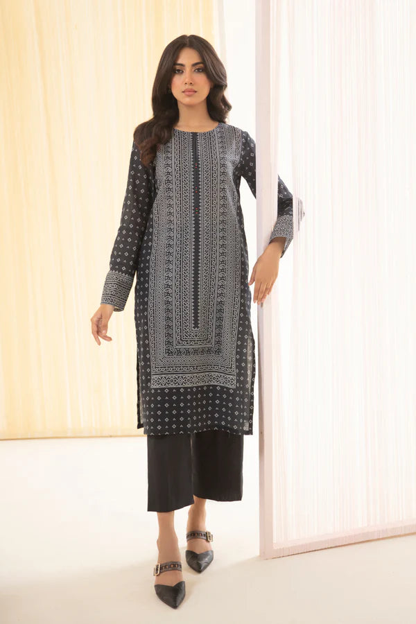 So Kamal Ready-to-Wear Embroidered Khaddar Shirt DPW-3418