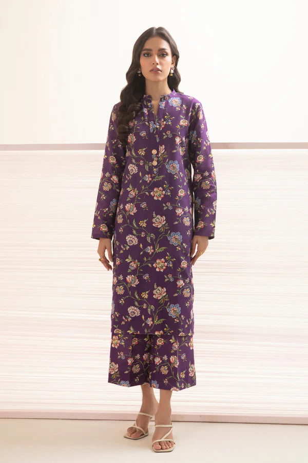 So Kamal Ready-to-Wear Embroidered Khaddar Shirt DPW-3419