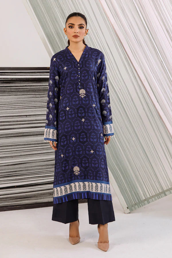 So Kamal Linen Embroidered Stitched Luxury Shirt Ready to Wear DPW-3466