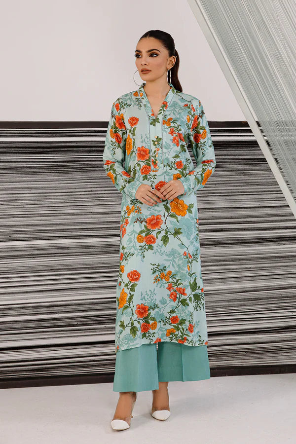 So Kamal Linen Embroidered Stitched Luxury Shirt Ready to Wear DPW-3472