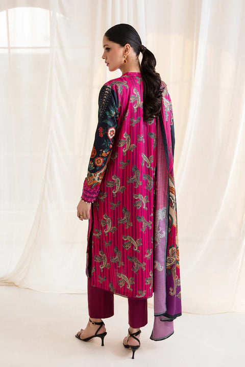 So Kamal Linen 3Pcs Shirt Trouser Dupatta DP-3612