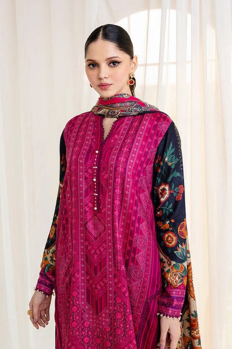 So Kamal Linen 3Pcs Shirt Trouser Dupatta DP-3612
