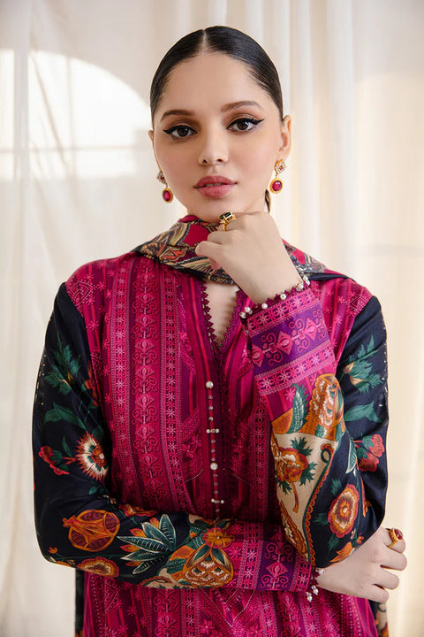 So Kamal Linen 3Pcs Shirt Trouser Dupatta DP-3612