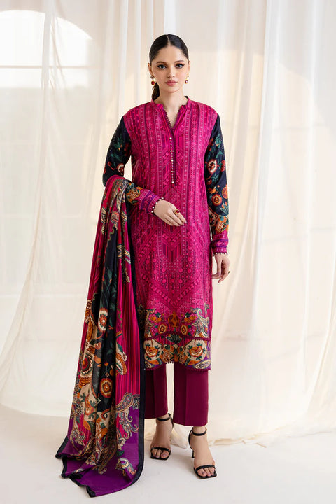 So Kamal Linen 3Pcs Shirt Trouser Dupatta DP-3612
