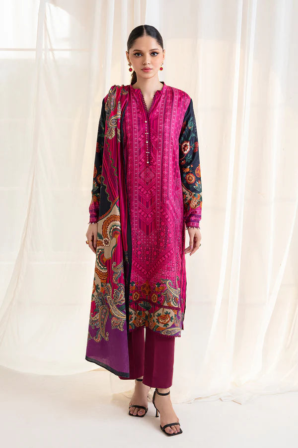 So Kamal Linen 3Pcs Shirt Trouser Dupatta DP-3612