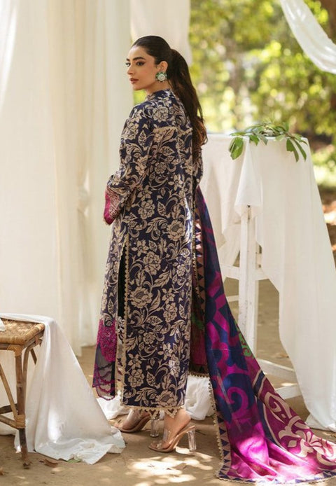 Zainab Chottani Print Lelan Allover 3 pcs لیلن سوٹ D7 TAHIRA