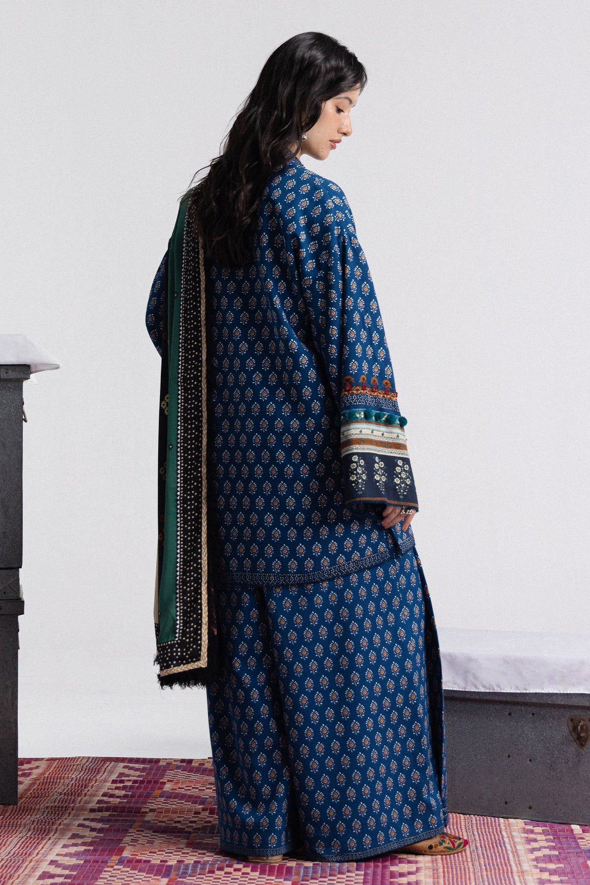 Coco By Zara ShahJahan Digital Printed Khaddar 3Pcs Suit Anika-3A