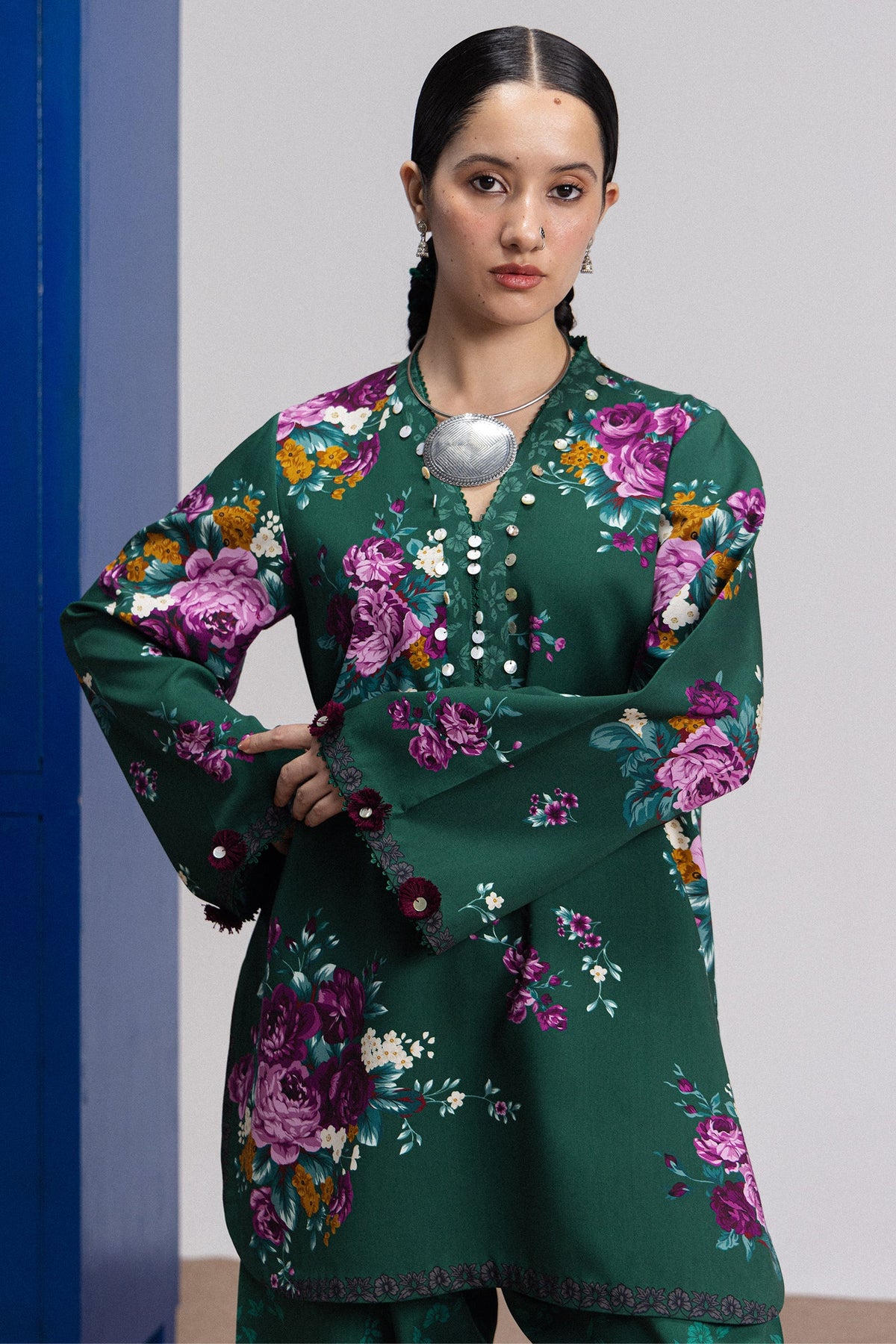 Coco By Zara ShahJahan Digital Printed Khaddar 3Pcs Suit Katya-9B