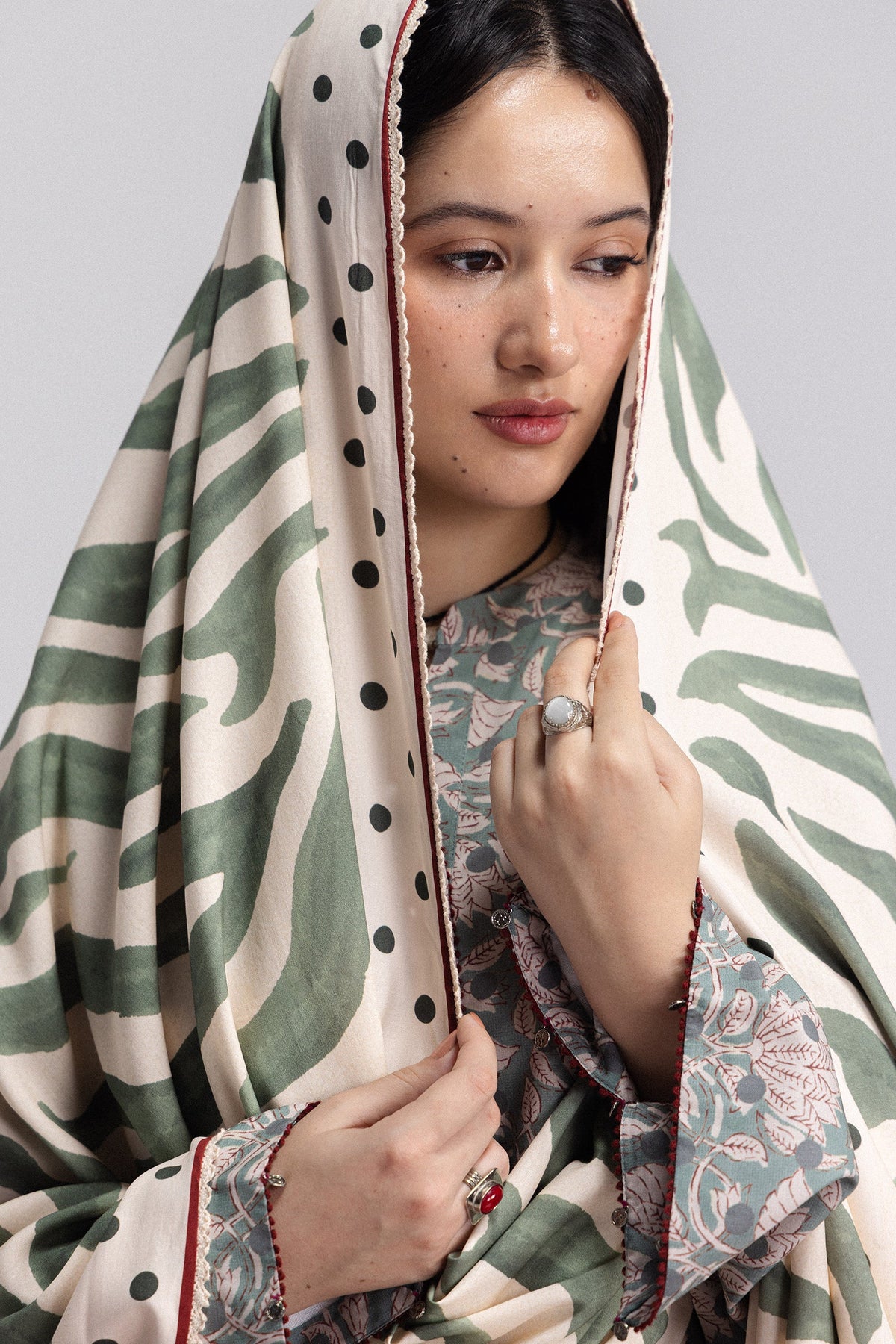 Coco By Zara ShahJahan Digital Printed Khaddar 3Pcs Suit Elowen-7A
