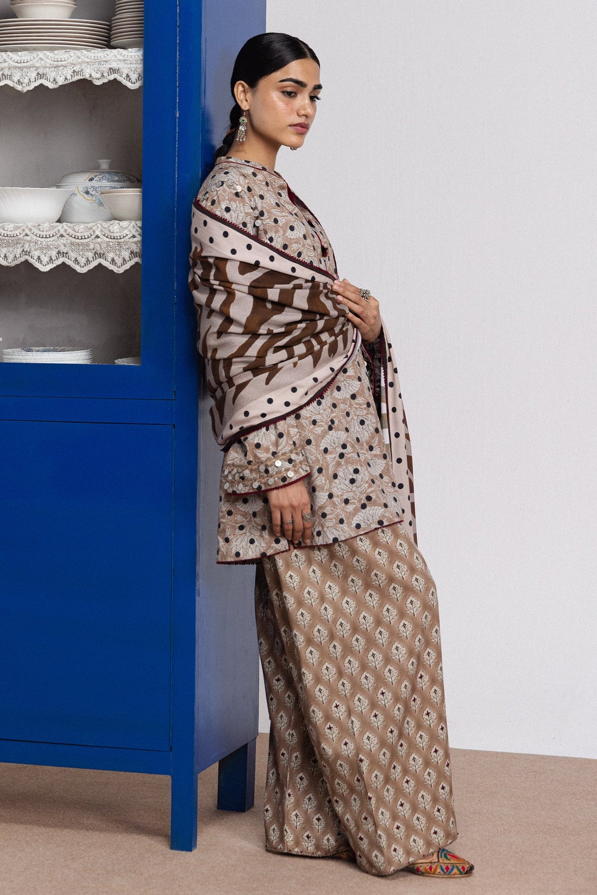 Coco By Zara ShahJahan Digital Printed Khaddar 3Pcs Suit Elowen-7B