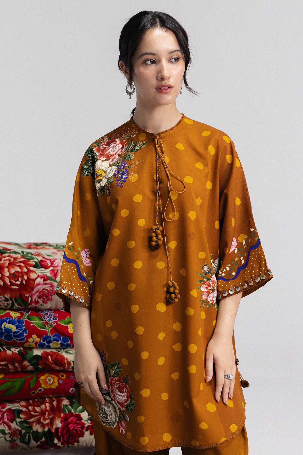 Coco By Zara ShahJahan Digital Printed Khaddar 3Pcs Suit Amelia-5B