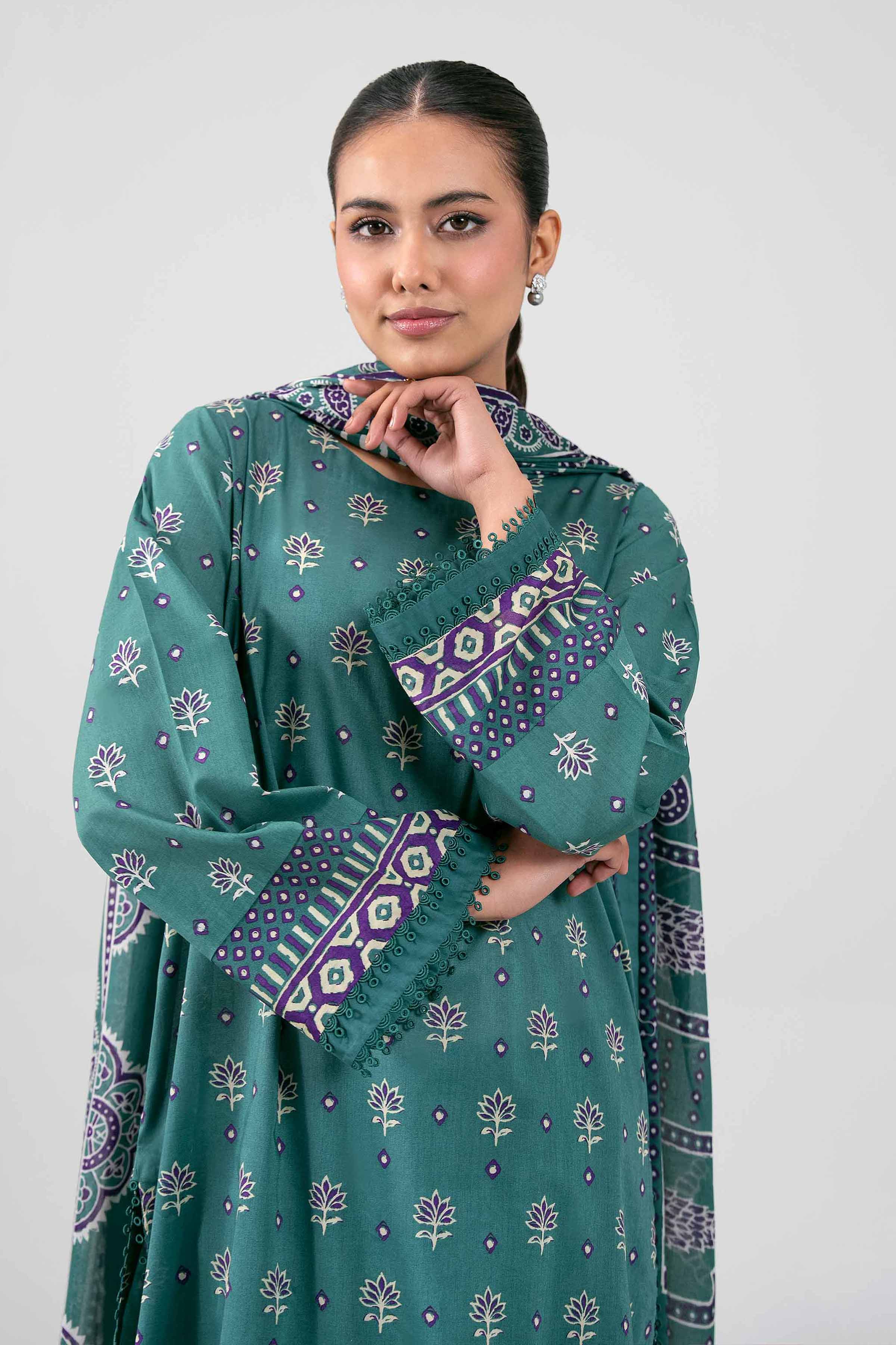 Nishat Digital Printed Lawn 3PC Unstitched Suit 001807