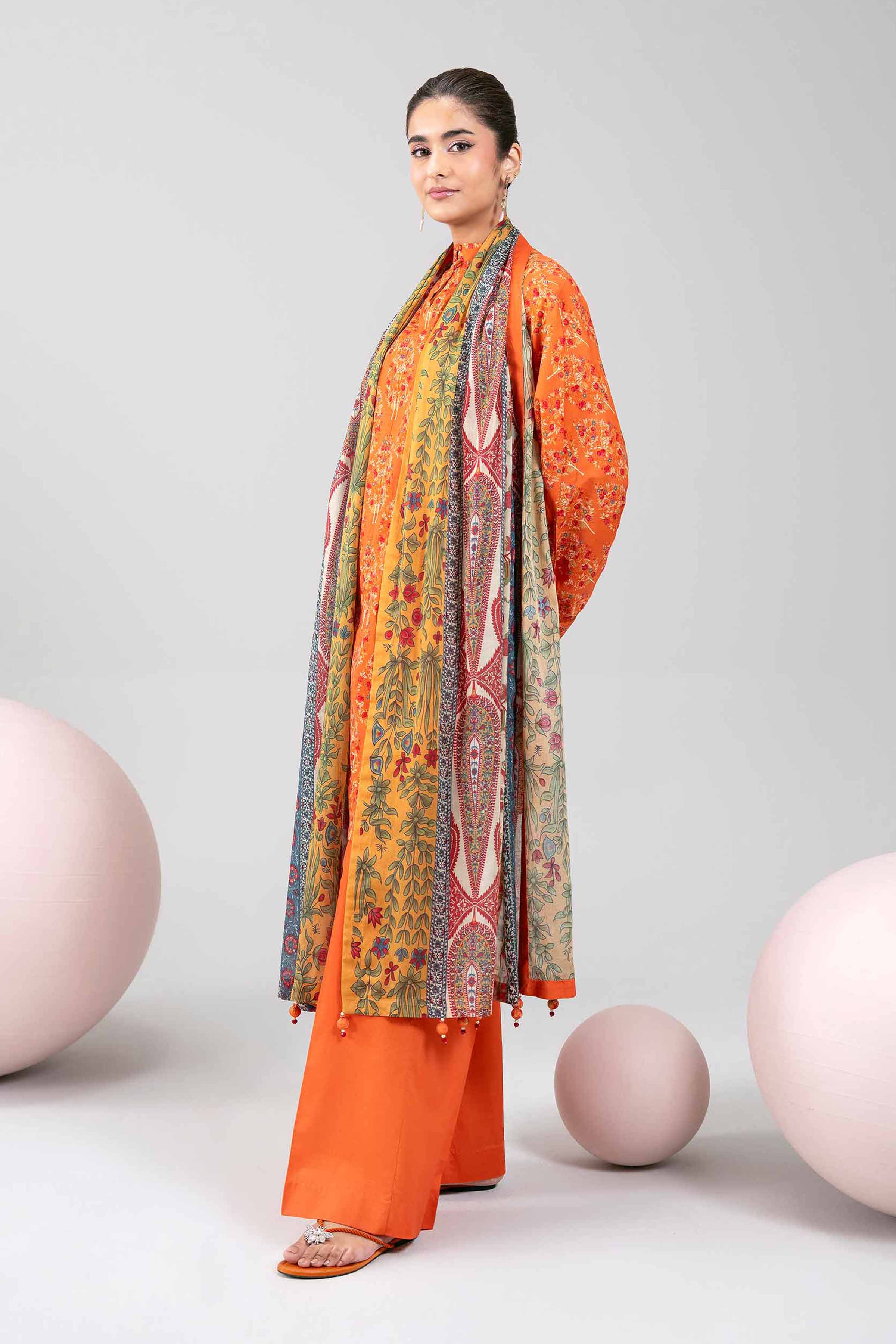 Nishat Digital Printed Lawn 3PC Unstitched Suit 001803