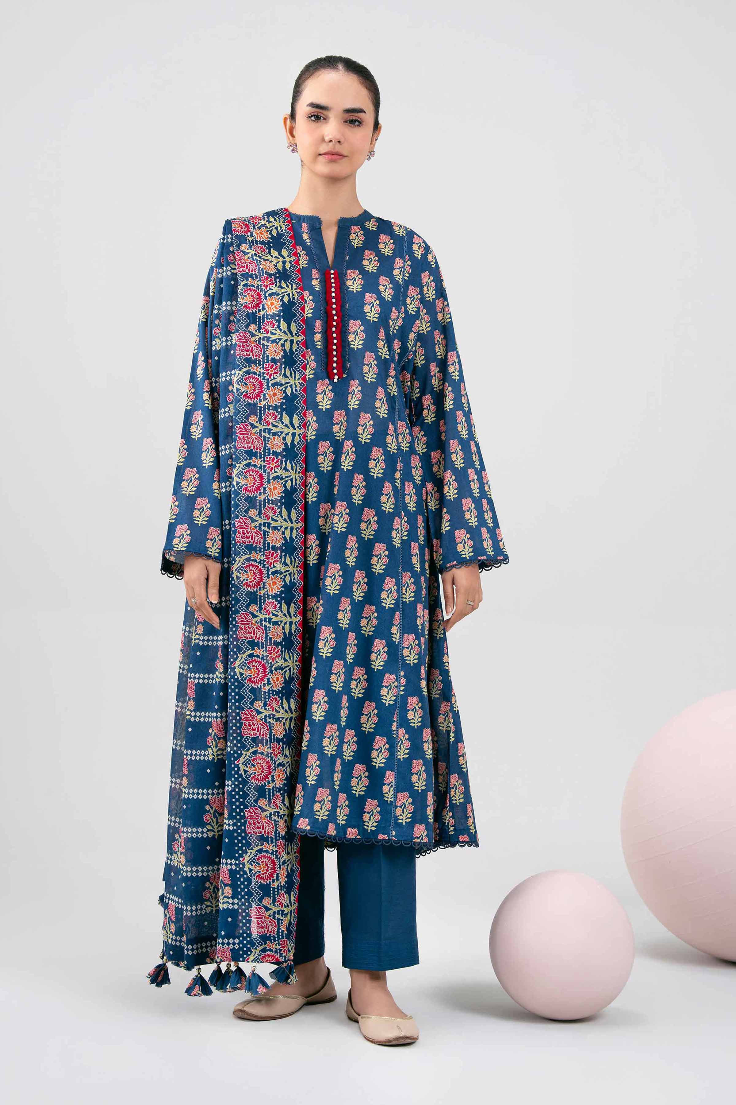 Nishat Digital Printed Lawn 3PC Unstitched Suit 001808