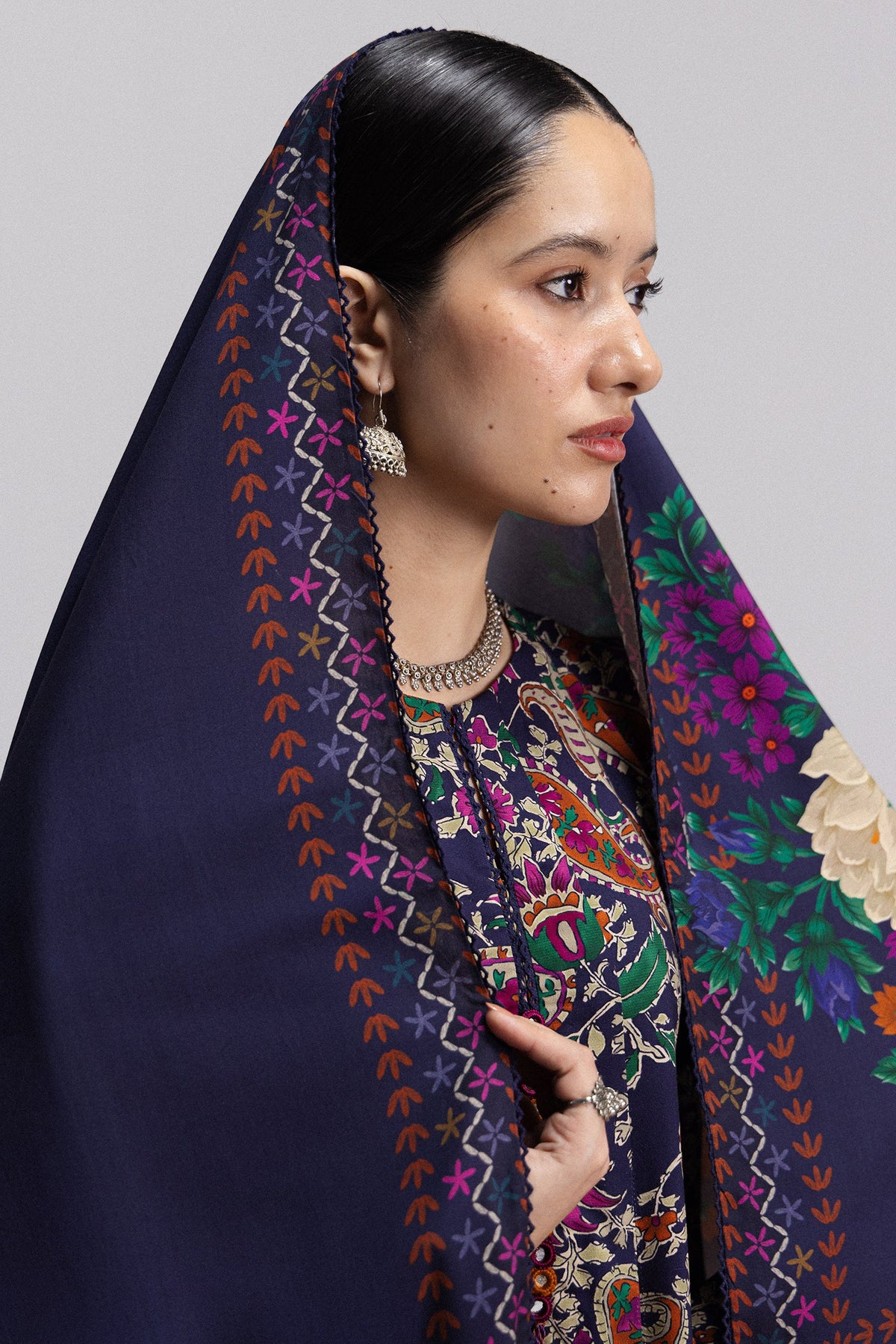 Coco By Zara ShahJahan Digital Printed Khaddar 3Pcs Suit Sofia-6A