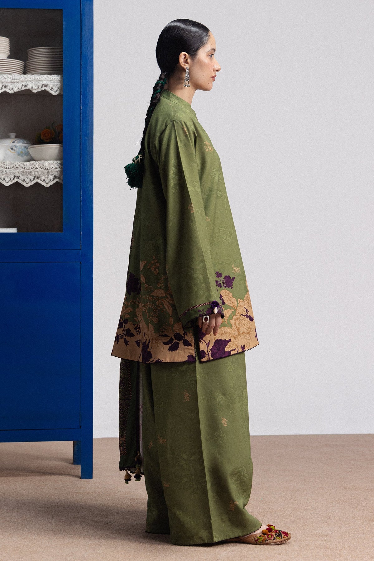 Coco By Zara ShahJahan Digital Printed Khaddar 3Pcs Suit Iris-8B