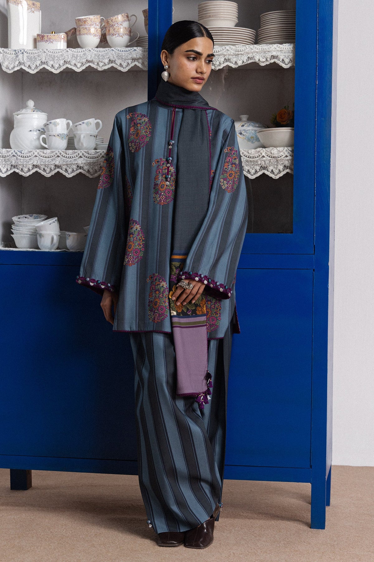 Coco By Zara ShahJahan Digital Printed Khaddar 3Pcs Suit Rania-4B