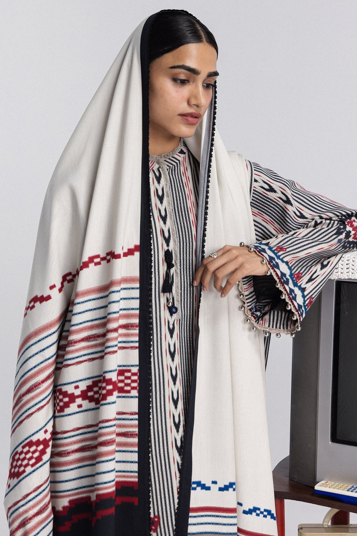 Coco By Zara ShahJahan Digital Printed Khaddar 3Pcs Suit Leela-10A