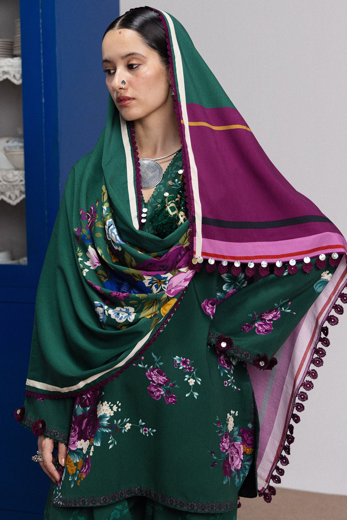 Coco By Zara ShahJahan Digital Printed Khaddar 3Pcs Suit Katya-9B