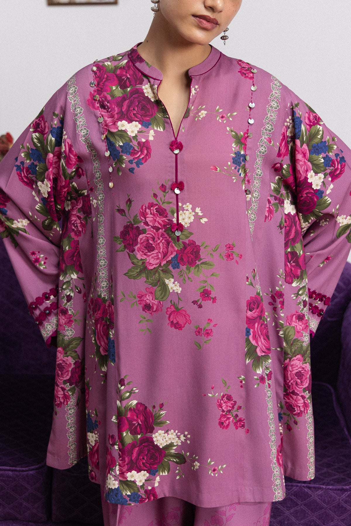Coco By Zara ShahJahan Digital Printed Khaddar 3Pcs Suit Katya-9A