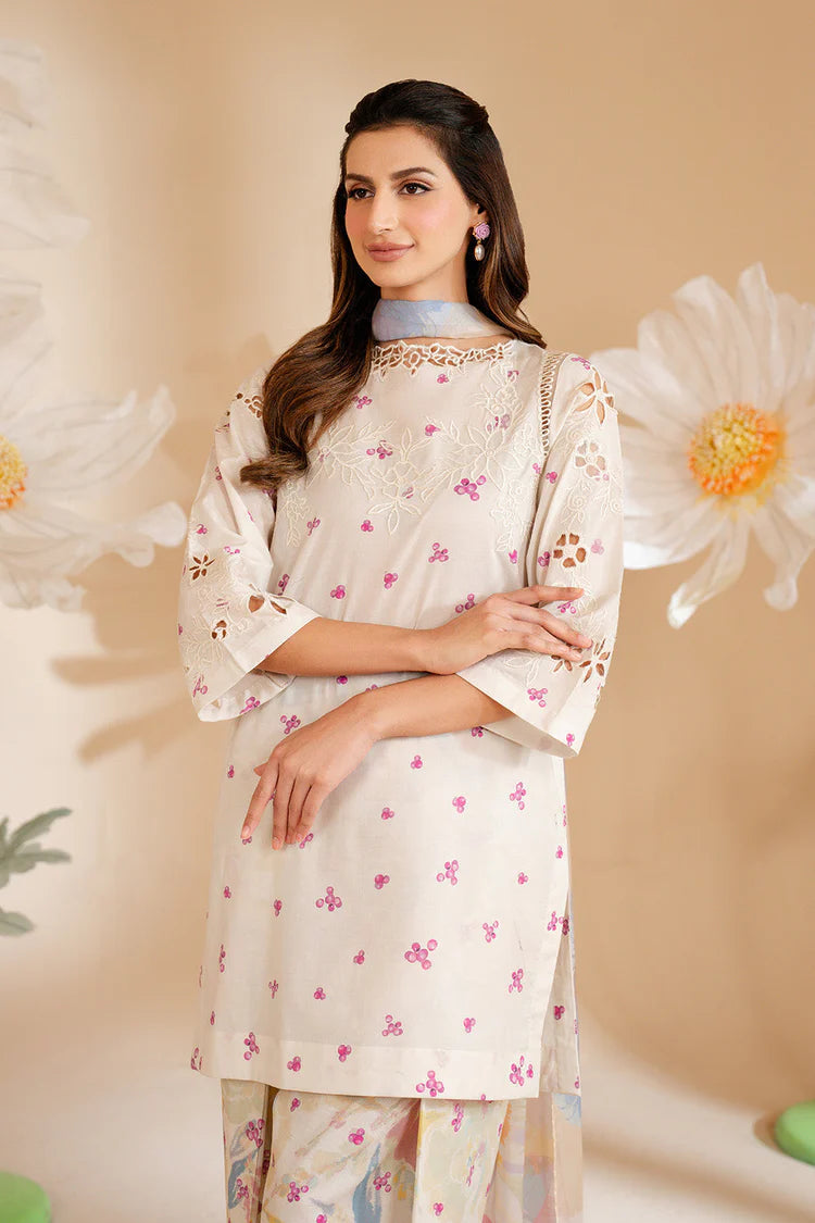 Iznik Printed Lawn 3Pcs Unstitched Suits With Lawn Dupatta ADR-052