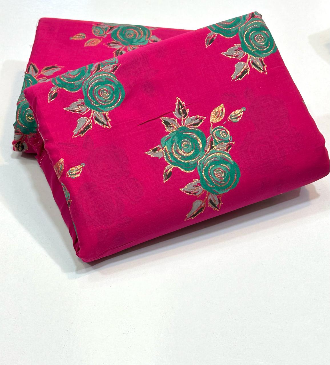 Imported Hand Paint Work All-over 2Pc Lawn Block Printed