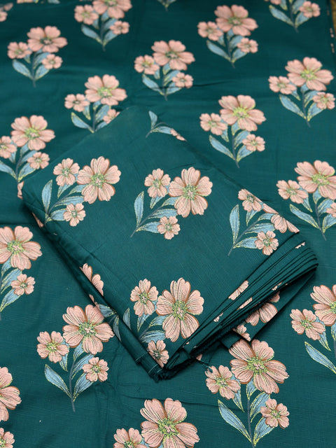 Imported Hand Paint All-over Block Printed Khaddar 2Pc