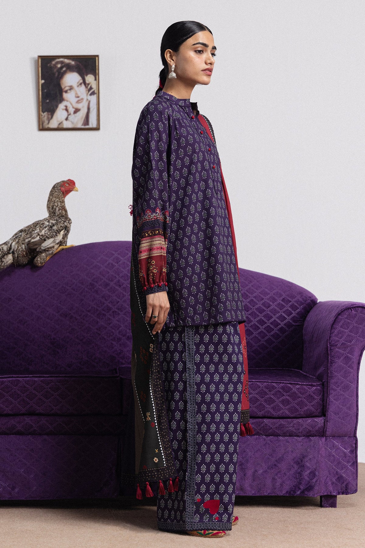Coco By Zara ShahJahan Digital Printed Khaddar 3Pcs Suit Anika-3B
