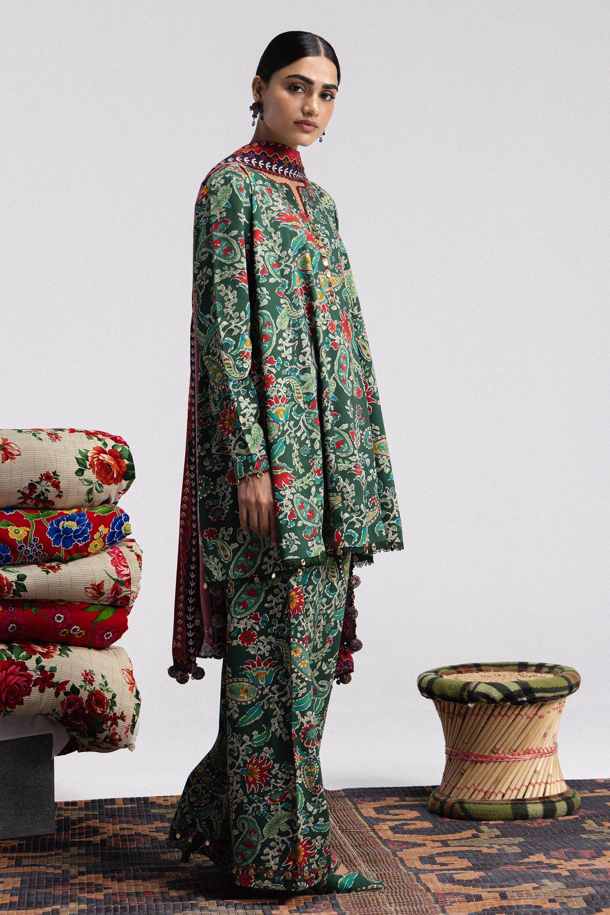 Coco By Zara ShahJahan Digital Printed Khaddar 3Pcs Suit Sofia-6B