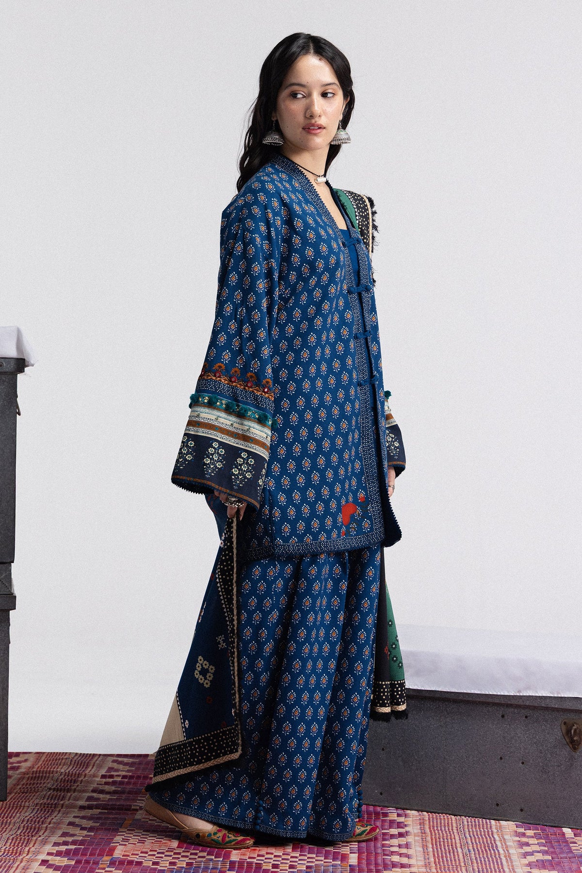 Coco By Zara ShahJahan Digital Printed Khaddar 3Pcs Suit Anika-3A