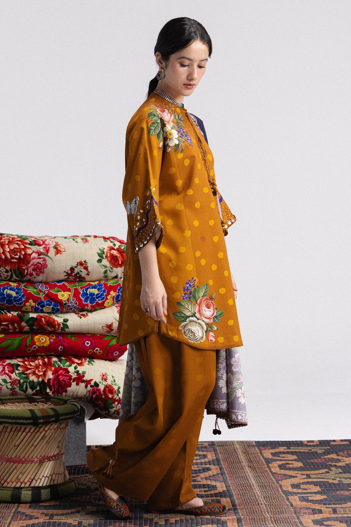 Coco By Zara ShahJahan Digital Printed Khaddar 3Pcs Suit Amelia-5B