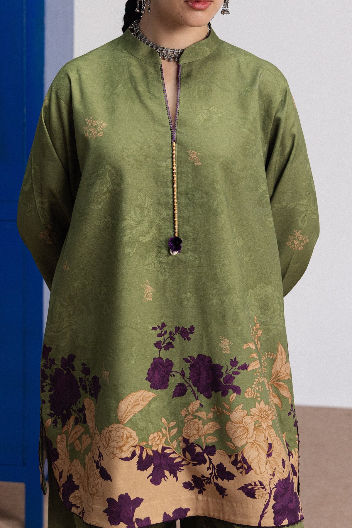 Coco By Zara ShahJahan Digital Printed Khaddar 3Pcs Suit Iris-8B