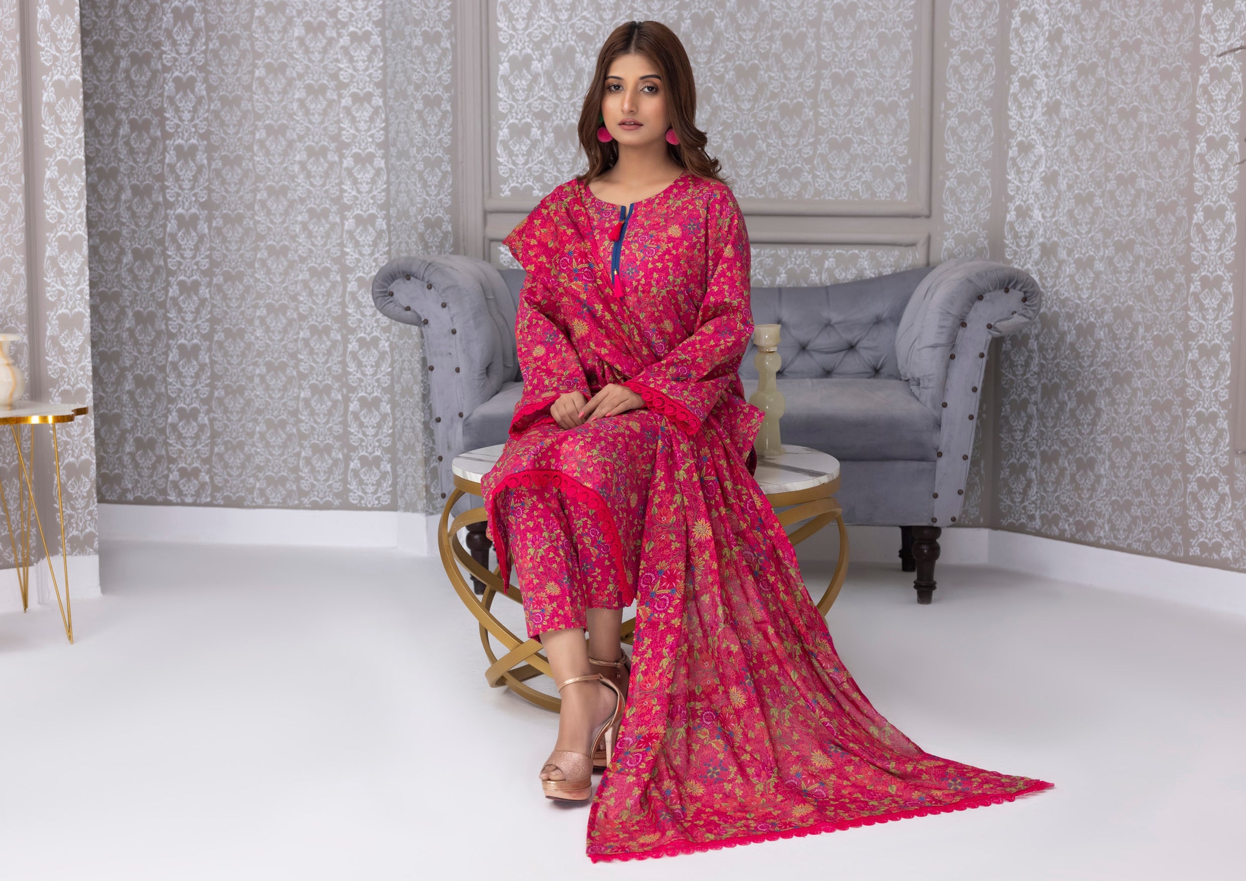 Identic Separate Salina by Regarlia Lawn Alover 3pc