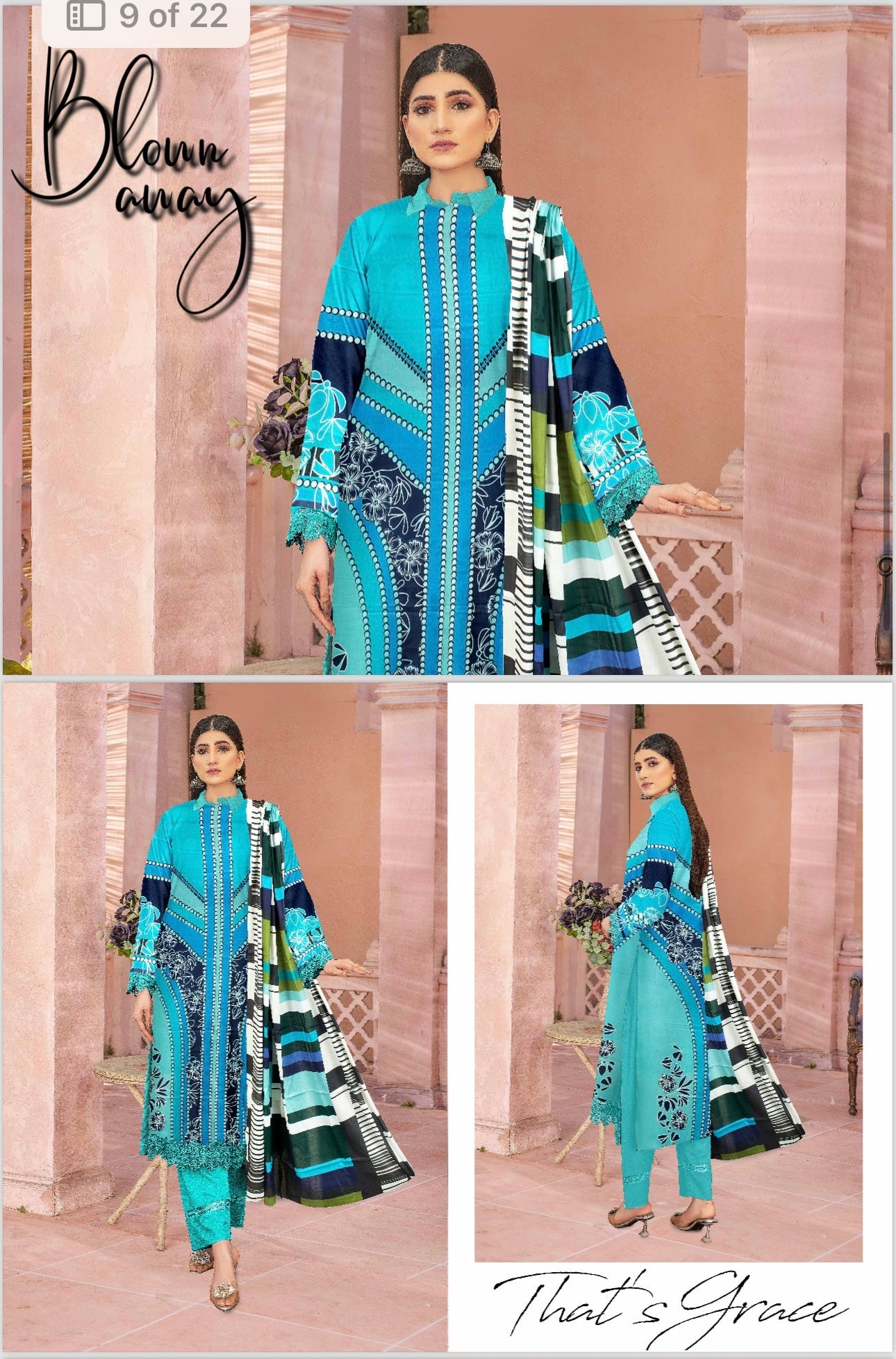 Ittehad Unstitched Lawn 3pcs Shirt Trouser + Dupatta IT616