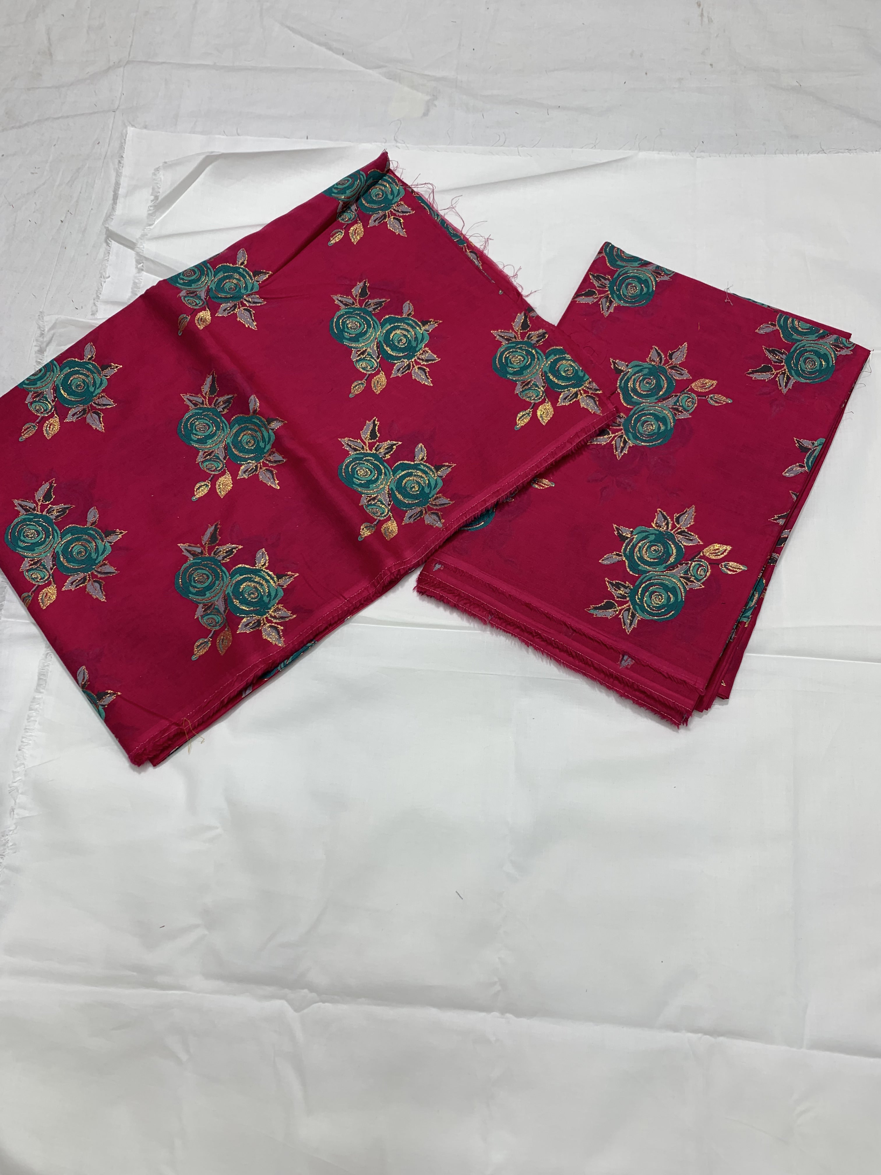 Imported Hand Paint Work All-over 2Pc Lawn Block Printed