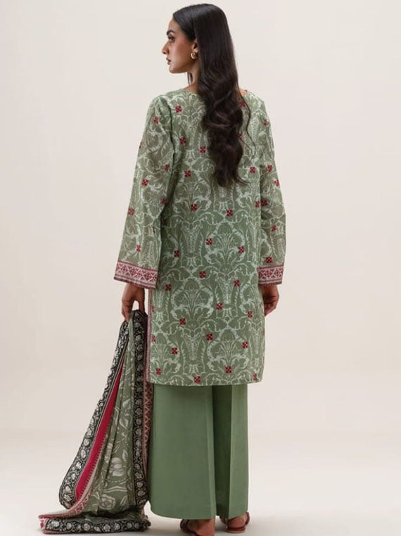 BeechTree Printed Lawn 3PC Unstitched Suit 001019