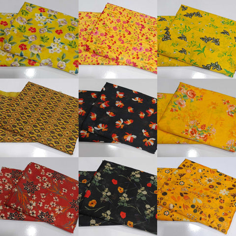 Set Of 20 Suit Printed Alover Unstitched Lawn 2-Piece Suit Digital Printed