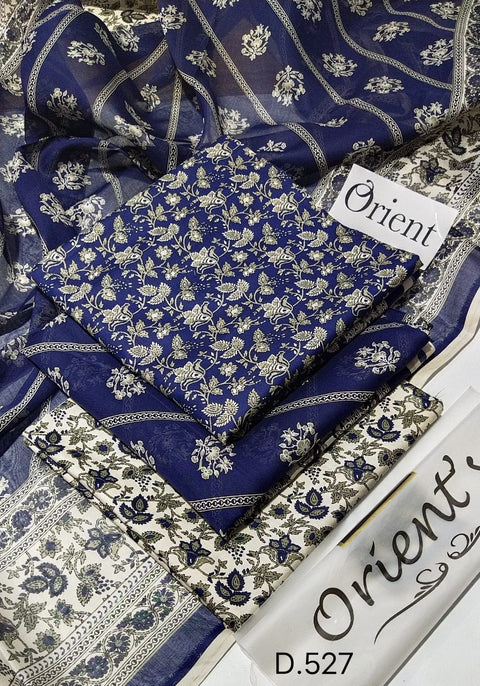Uswa Zia Outfits Hit 3Pcs Printed Shirt Trouser Dupatta 000271