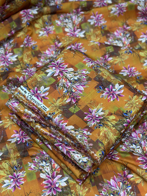 Bareeze Unstitched Khaddar 2 Piece Allover Wholesale BB011