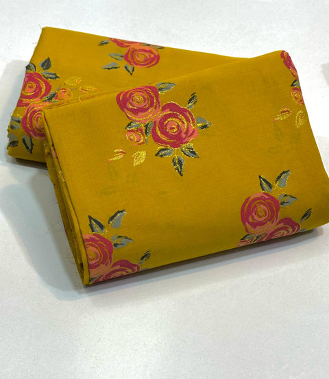 Imported Hand Paint Work All-over 2Pc Lawn Block Printed