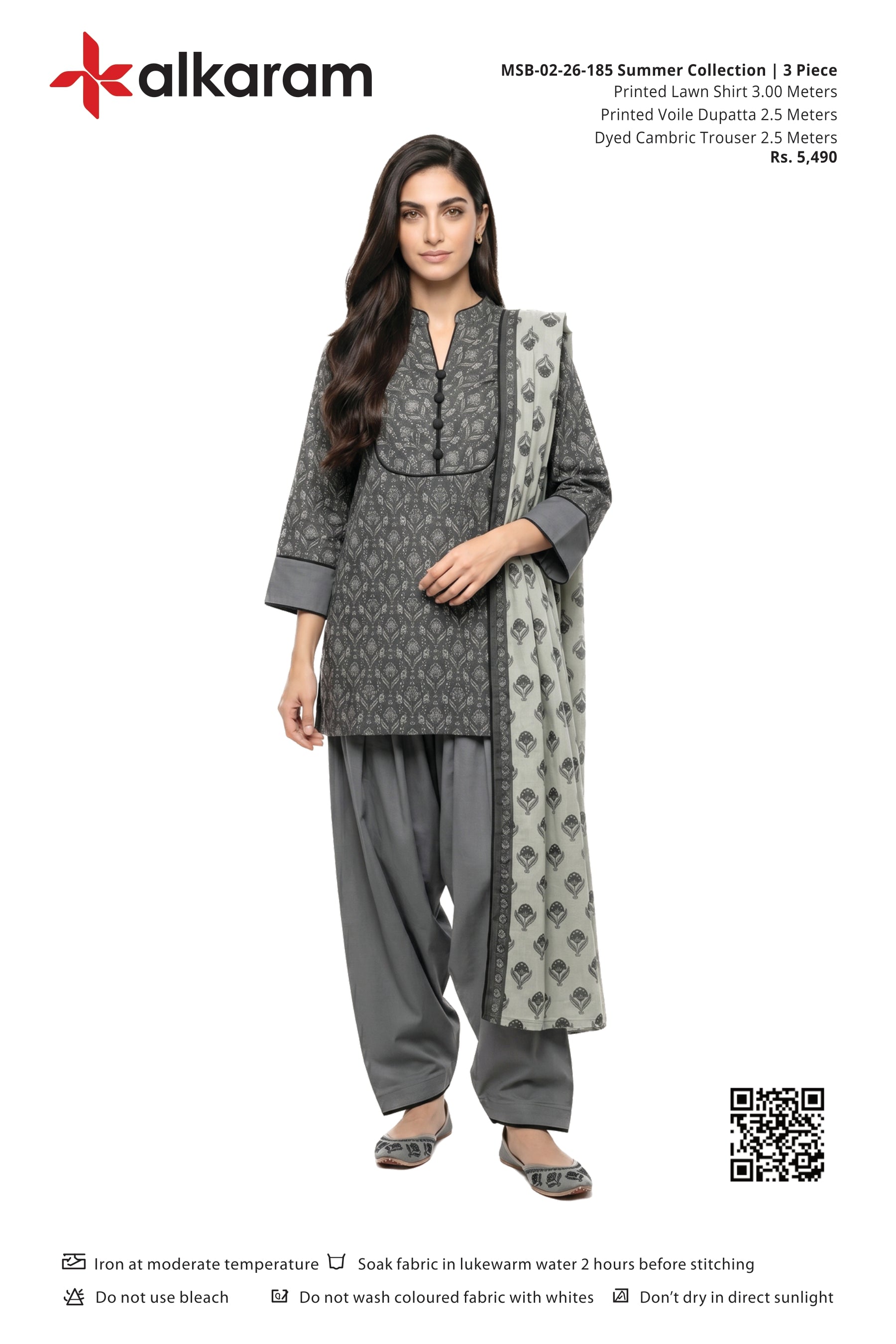 Alkaram Original Lawn 3-Piece Summer Collection 001712