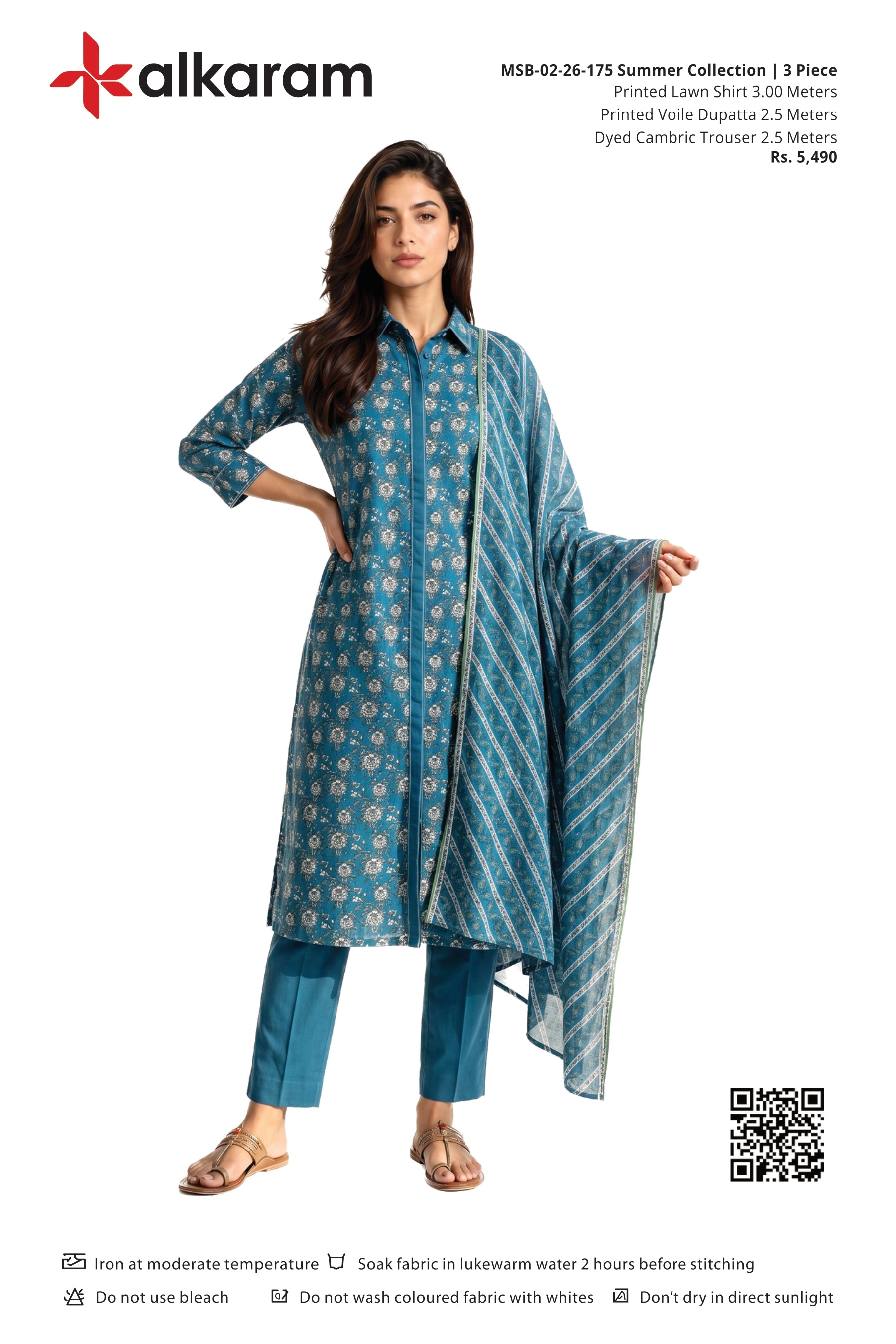 Alkaram Original Lawn 3-Piece Summer Collection 001716