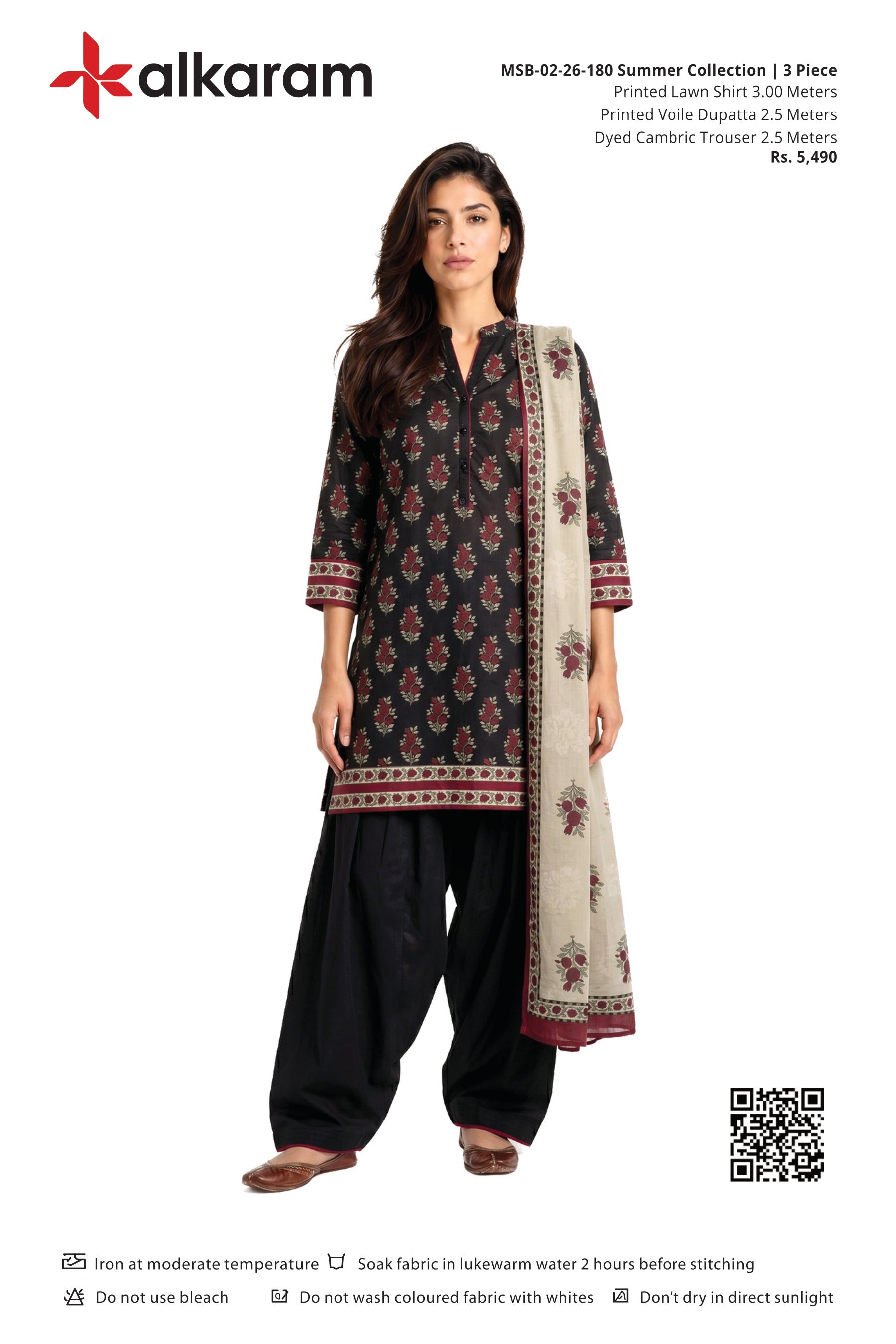 Alkaram Original Lawn 3-Piece Summer Collection 001719