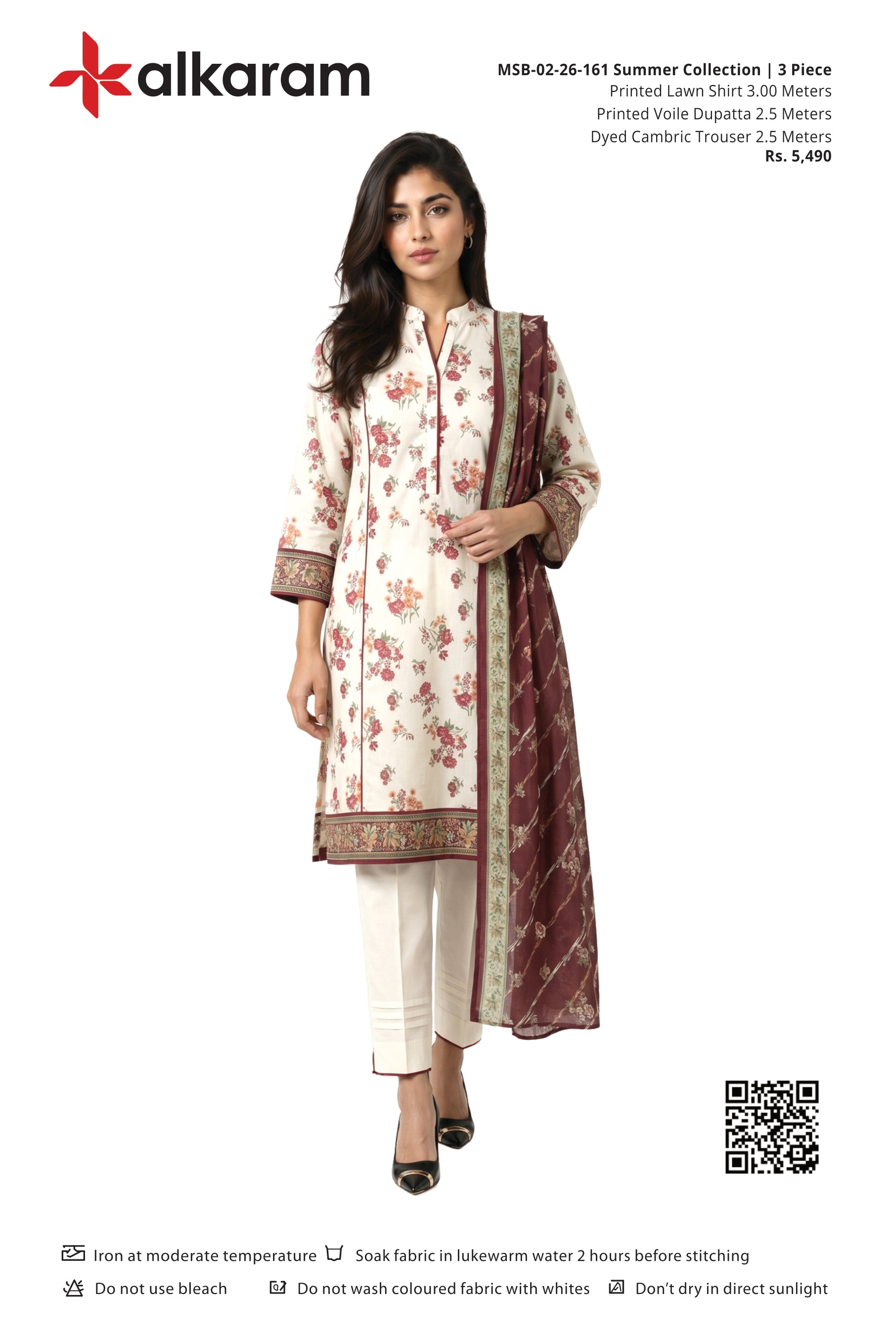 Alkaram Original Lawn 3-Piece Summer Collection 001723