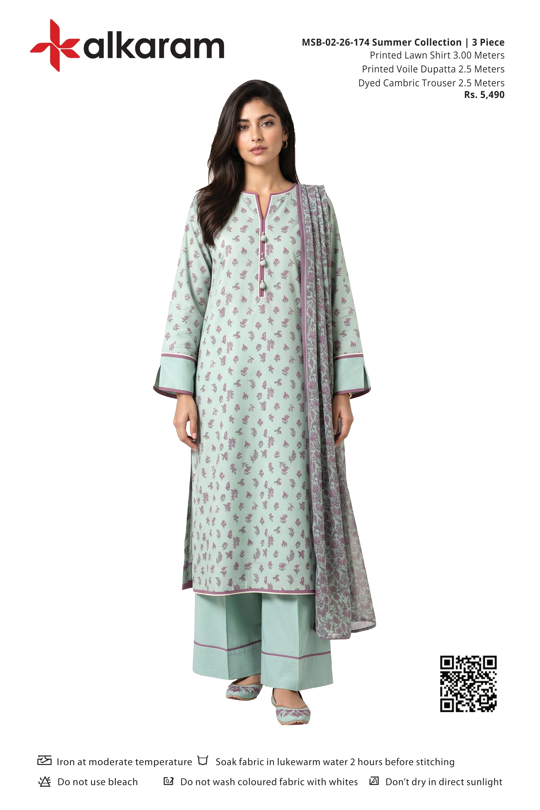 Alkaram Original Lawn 3-Piece Summer Collection 001725